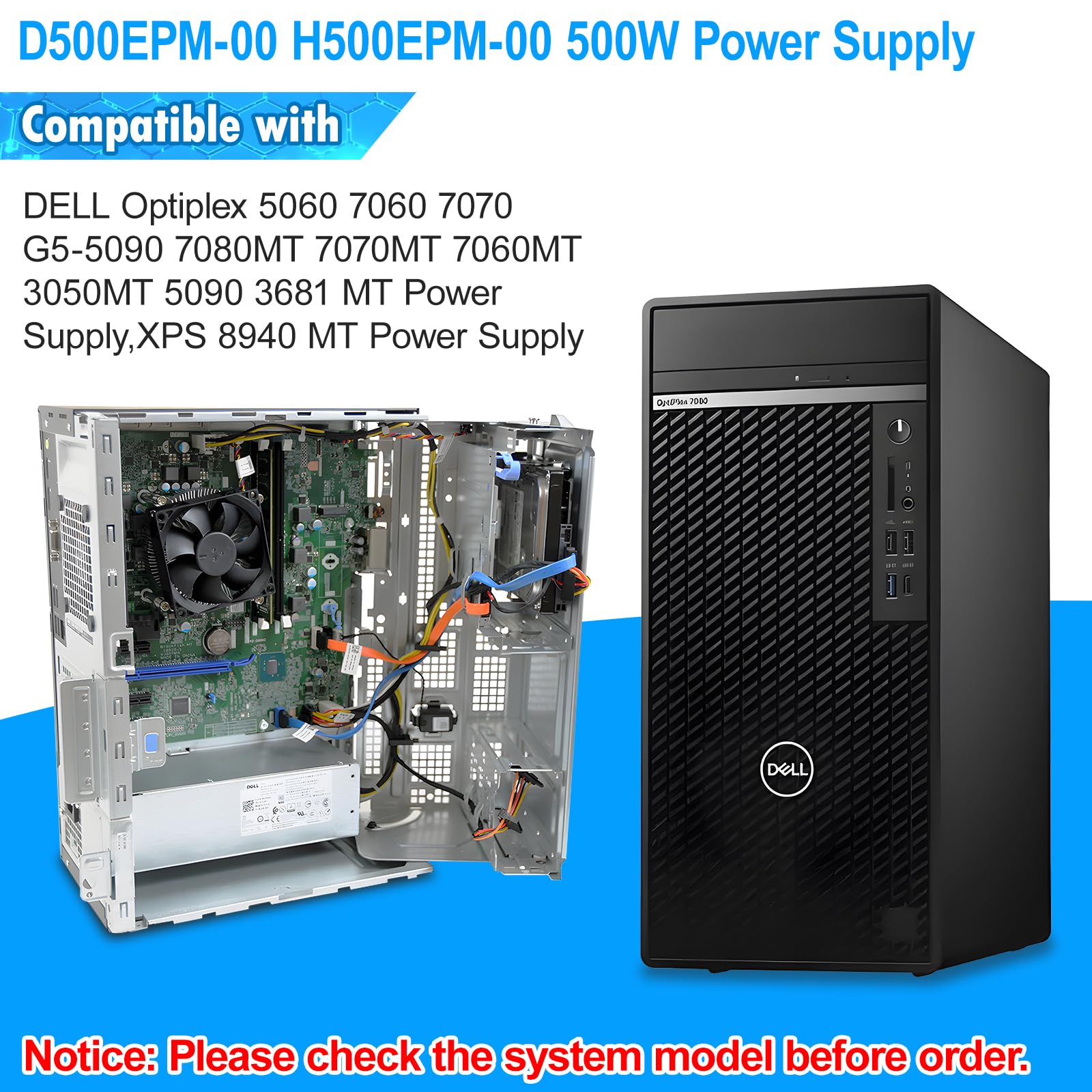 D500EPM-00 ATX電源 500w 80PLUS PULUTINUM S-Union - Upgraded D500EPM-00 500W H500EPM-00 Power Supply